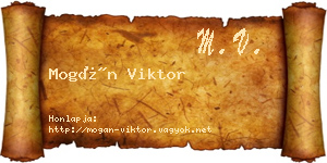 Mogán Viktor névjegykártya